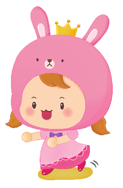 Rabbit Character with Crown